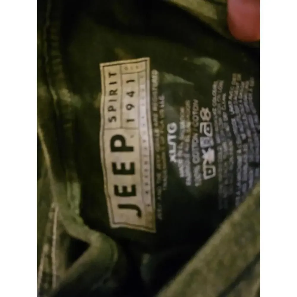 Jeep - green washed look long sleeve t-shirt - Men's XL full back design - NWOT - Picture 4 of 4